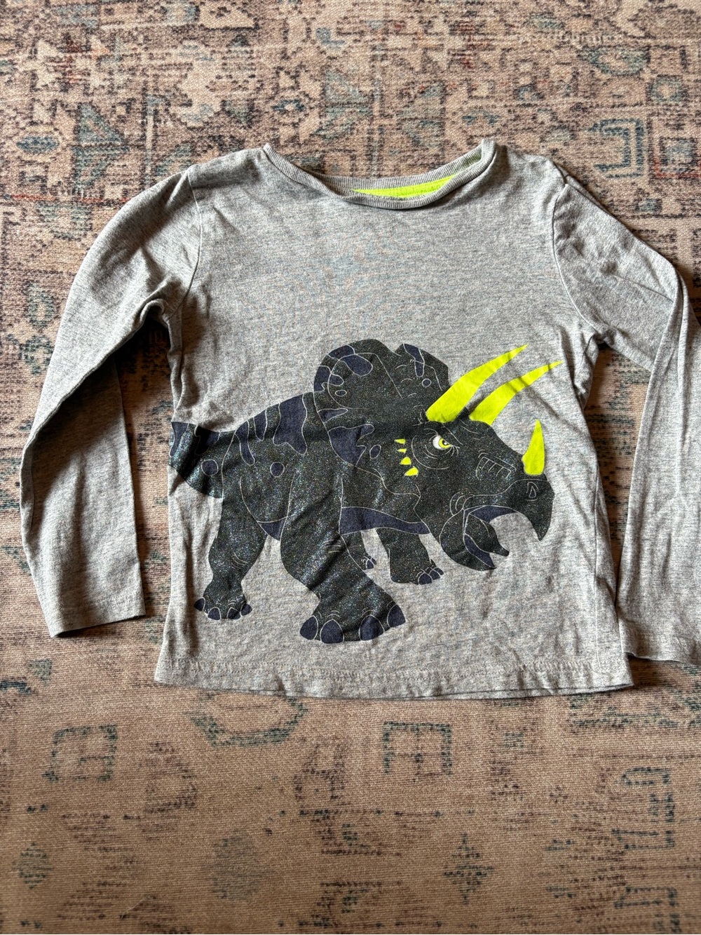 Mini Boden dinosaur tee, boys 5/6